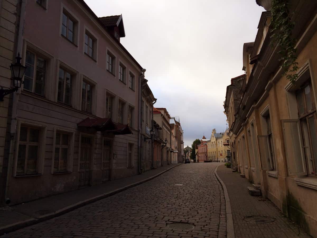 Laufen in der Altstadt Tallinn