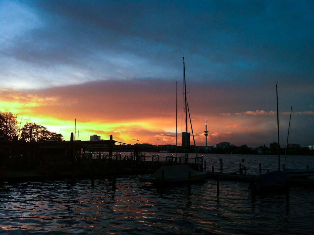 Laufen an der Außenalster